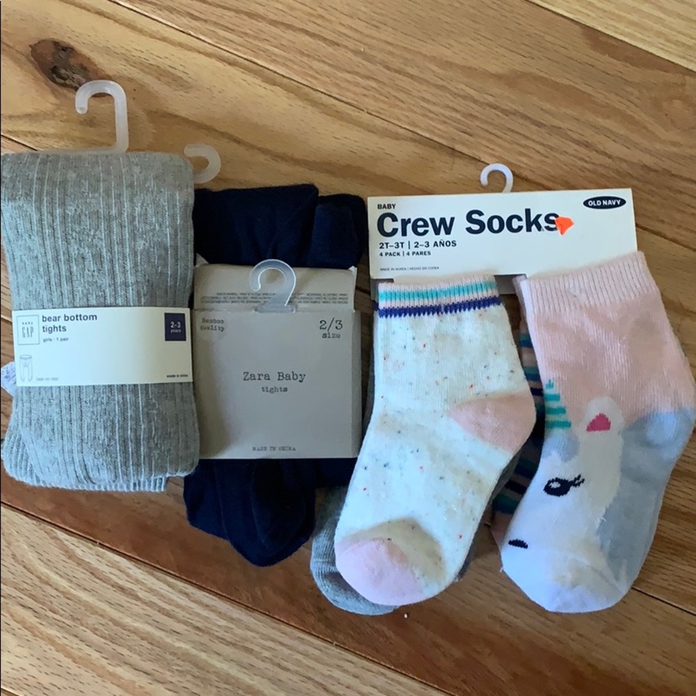 Socks and tights 6 pcs 2T-3T